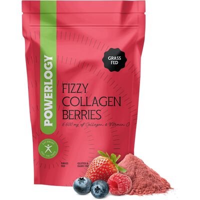 Powerlogy Fizzy Collagen Berries 300 g Powerlogy Fizzy Collagen Berries 300 g