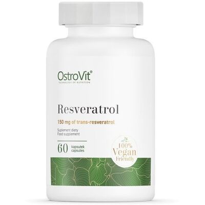 OstroVit Resveratrol - Veganský, 60 Kapslí - Doplněk stravy OstroVit Resveratrol - Veganský, 60 Kapslí - Doplněk stravy