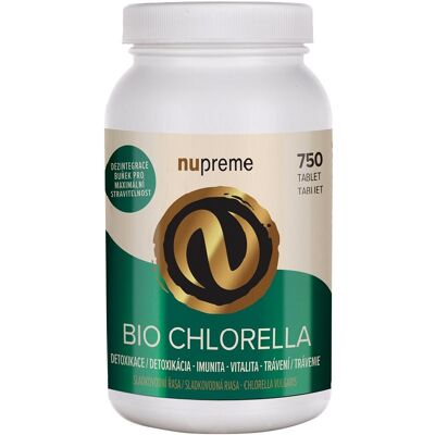 NUPREME Chlorella 750mg Organický Doplněk NUPREME Chlorella 750mg Organický Doplněk