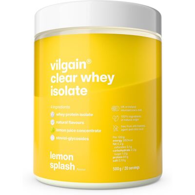 Vilgain Vilgain Čirý Syrovátkový Izolát 500g Citronová Pomsta - Proteinový prášek Vilgain Vilgain Čirý Syrovátkový Izolát 500g Citronová Pomsta - Proteinový prášek