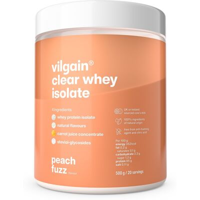 Vilgain Clear Whey Isolate 500 g Peach fuzz Vilgain Clear Whey Isolate 500 g Peach fuzz