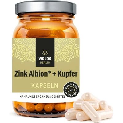 WoldoHealth Zinek s mědí 90 kapslí WoldoHealth Zinek s mědí 90 kapslí