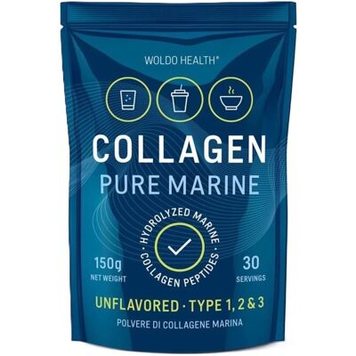 WoldoHealth 100% Hydrolyzovaný mořský kolagen 150 g WoldoHealth 100% Hydrolyzovaný mořský kolagen 150 g