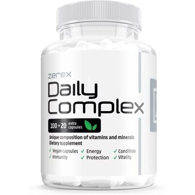 Zerex Daily komplex 120 kapslí - Doplňky vitamínů a minerálů Zerex Daily komplex 120 kapslí - Doplňky vitamínů a minerálů