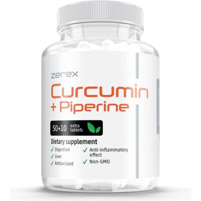 Zerex - Kurkumín Piperín - přírodní protizánětlivá podpora - 60 kapslí Zerex - Kurkumín Piperín - přírodní protizánětlivá podpora - 60 kapslí