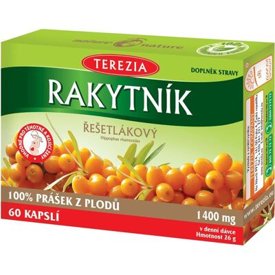 Terezia Rakytník 50+10 kapslí - Doplněk stravy Terezia Rakytník 50+10 kapslí - Doplněk stravy