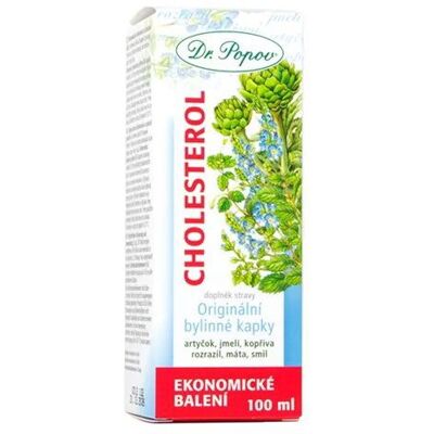 Dr.Popov Cholesterol bylinné kapky, ekonomické balení, 100 ml Dr.Popov Cholesterol bylinné kapky, ekonomické balení, 100 ml