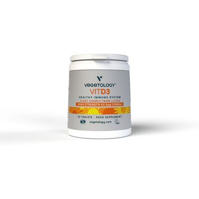 Vegetology - VitD3 - 2500 UI - 60 tabletek - Vitamin D3 Vegetology - VitD3 - 2500 UI - 60 tabletek - Vitamin D3