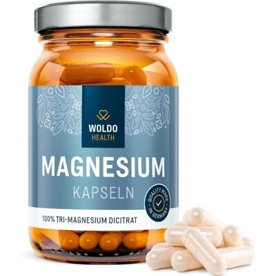 WoldoHealth Hořčík Tri-Magnesium dicitrát 120 kapslí WoldoHealth Hořčík Tri-Magnesium dicitrát 120 kapslí