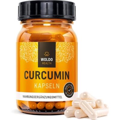 WoldoHealth Kurkumin s piperinem 120 kapslí WoldoHealth Kurkumin s piperinem 120 kapslí