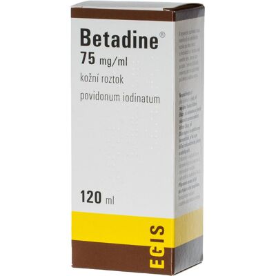 Betadine 75 mg/ml roztok 120 ml Betadine 75 mg/ml roztok 120 ml