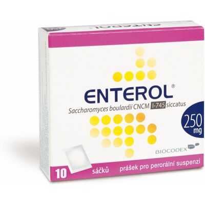 Enterol 250 mg sáčky 10 ks Enterol 250 mg sáčky 10 ks