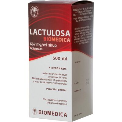 Lactulosa Biomedica 667 mg sirup 500 ml Lactulosa Biomedica 667 mg sirup 500 ml