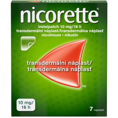 Nicorette Nikotinová náplast - 10 mg/16 h - 7 ks Nicorette Nikotinová náplast - 10 mg/16 h - 7 ks