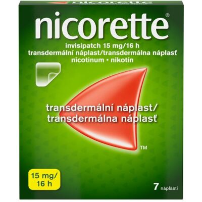 Nicorette - 15 mg/16 h Transdermální náplast - Odvykání kouření Nicorette - 15 mg/16 h Transdermální náplast - Odvykání kouření