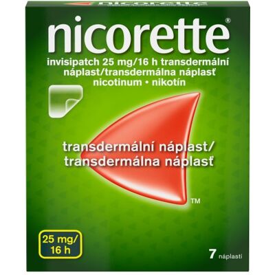 Nikotínová náplast Nicorette - 25 mg/16 h Nikotínová náplast Nicorette - 25 mg/16 h
