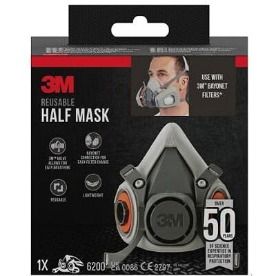 Tělo masky pro náhradní filtry 3M 6200-1, střední Tělo masky pro náhradní filtry 3M 6200-1, střední