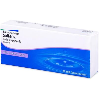 Bausch&Lomb Soflens Daily Disposable (30 čoček) dioptrie: -0.75, zakřivení: 8.60 Bausch&Lomb Soflens Daily Disposable (30 čoček) dioptrie: -0.75, zakřivení: 8.60