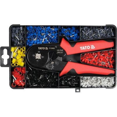 YATO Kleště krimpovací 175 mm, 0,25-10mm2 sada YT-23052 YATO Kleště krimpovací 175 mm, 0,25-10mm2 sada YT-23052