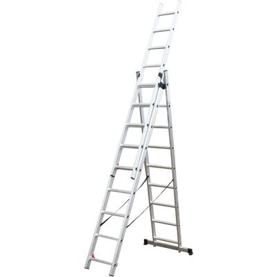 FIELDMANN Žebřík 3dílný, 3 × 9 příček FZZ 4309 FIELDMANN Žebřík 3dílný, 3 × 9 příček FZZ 4309