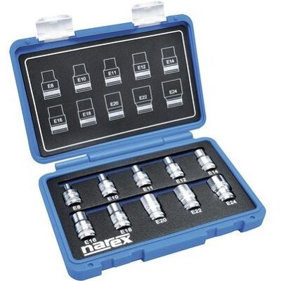 NAREX Sada nástrčných hlavic 1/2" TORX E 8-24 NAREX Sada nástrčných hlavic 1/2" TORX E 8-24
