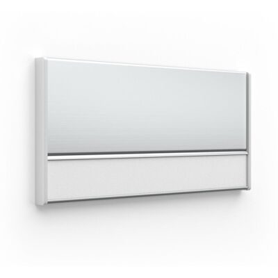 Accept Dveřní tabulka ACS stříbrná se šedými bočnicemi (kombinovaný systém, 187 × 93 mm) (stříbrná t Accept Dveřní tabulka ACS stříbrná se šedými bočnicemi (kombinovaný systém, 187 × 93 mm) (stříbrná t