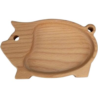 AMADEA Dřevěná miska ve tvaru prasete, masivní dřevo, rozměr 20x12,50x2 cm AMADEA Dřevěná miska ve tvaru prasete, masivní dřevo, rozměr 20x12,50x2 cm