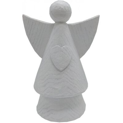 GOBA Vánoční dekorace - keramický anděl, bílý, 21,5 cm GOBA Vánoční dekorace - keramický anděl, bílý, 21,5 cm