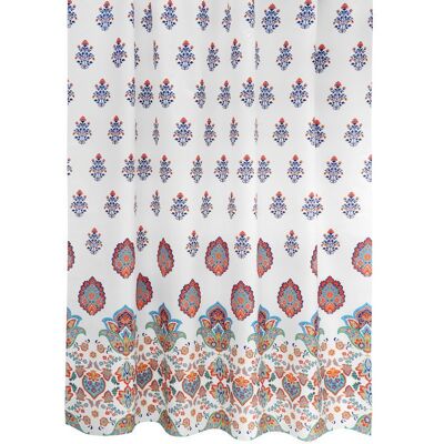 BELLATEX závěs 720/019 180 × 200 cm, ornamenty oranžové BELLATEX závěs 720/019 180 × 200 cm, ornamenty oranžové