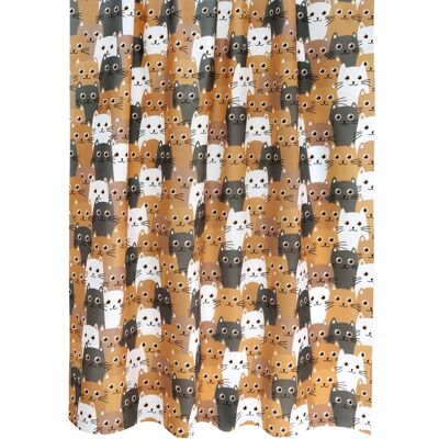BELLATEX Koupelnový závěs 720/020 180 × 200 cm, kočky BELLATEX Koupelnový závěs 720/020 180 × 200 cm, kočky