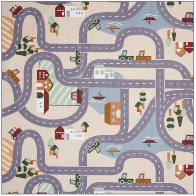 Vopi Dětský koberec Scanroad 180 × 180 cm Vopi Dětský koberec Scanroad 180 × 180 cm