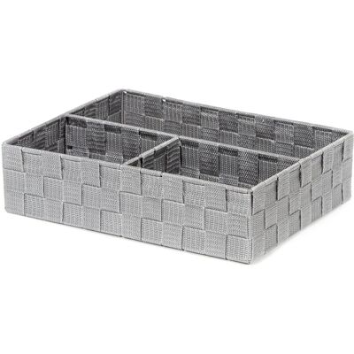 Compactor organizér na prádlo a doplňky TEX - 3 dílný, 32 x 25 x 8 cm, šedý Compactor organizér na prádlo a doplňky TEX - 3 dílný, 32 x 25 x 8 cm, šedý