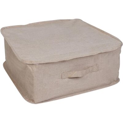 Compactor textilní úložný box SANDY se zipem na oblečení a přikrývky 46 × 46 × 20,5 cm Compactor textilní úložný box SANDY se zipem na oblečení a přikrývky 46 × 46 × 20,5 cm