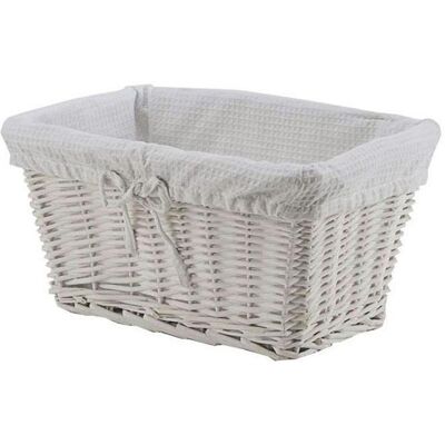 Compactor Comapctor proutěný úložný košík Toledo s čalouněním 38 × 25 × v.20 cm Compactor Comapctor proutěný úložný košík Toledo s čalouněním 38 × 25 × v.20 cm