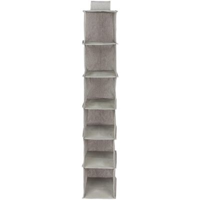 Organizátor šatníku COMPACTOR - 30x18x94 cm, 6 přihrádek, šedý - Organizer Organizátor šatníku COMPACTOR - 30x18x94 cm, 6 přihrádek, šedý - Organizer