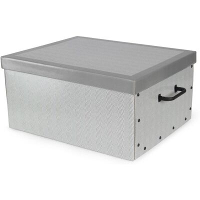 Compactor Boston Skládací úložná krabice karton box 50 × 40 × 25 cm šedá Compactor Boston Skládací úložná krabice karton box 50 × 40 × 25 cm šedá