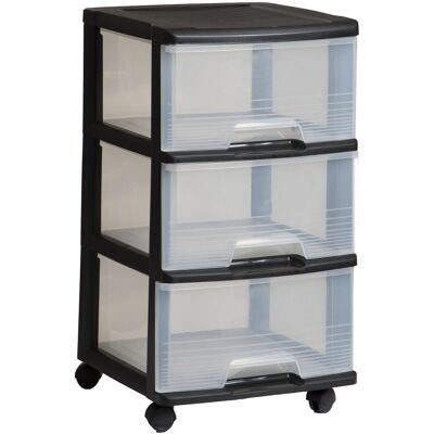 Regál na kolečkách Curver s 3 zásuvkami - 20 L Regál na kolečkách Curver s 3 zásuvkami - 20 L