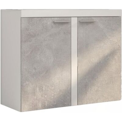 FALCO Komoda Rizo 2D bílá/beton FALCO Komoda Rizo 2D bílá/beton