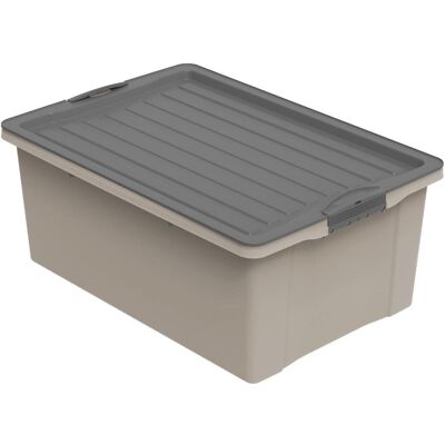 ROTHO Compact úložný box s víkem A3, 38 l cappuccino ROTHO Compact úložný box s víkem A3, 38 l cappuccino