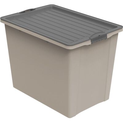 ROTHO Compact úložný box s víkem A3, 70 l cappuccino ROTHO Compact úložný box s víkem A3, 70 l cappuccino