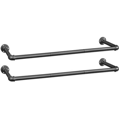 SONGMICS Nástěnný věšák industriální, průmyslové trubky 2 ks, 92 × 30 × 7,5 cm SONGMICS Nástěnný věšák industriální, průmyslové trubky 2 ks, 92 × 30 × 7,5 cm