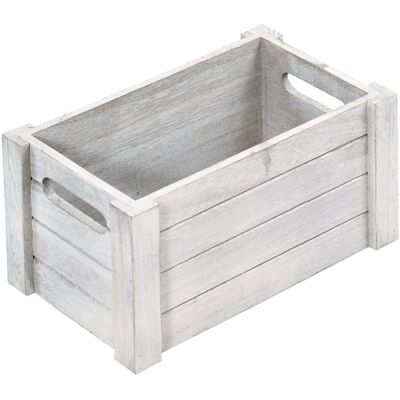 KESPER Úložný box 30,5 × 20,5 × 16 cm, topolová překližka, antická bílá KESPER Úložný box 30,5 × 20,5 × 16 cm, topolová překližka, antická bílá