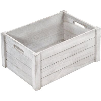 KESPER Úložný box 40,5 × 30,5 × 20 cm, topolová překližka, antická bílá KESPER Úložný box 40,5 × 30,5 × 20 cm, topolová překližka, antická bílá