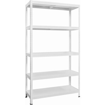 KOVONA SYSTEM Regál KOVONA Drumy 180 × 100 × 40 cm, bílý KOVONA SYSTEM Regál KOVONA Drumy 180 × 100 × 40 cm, bílý