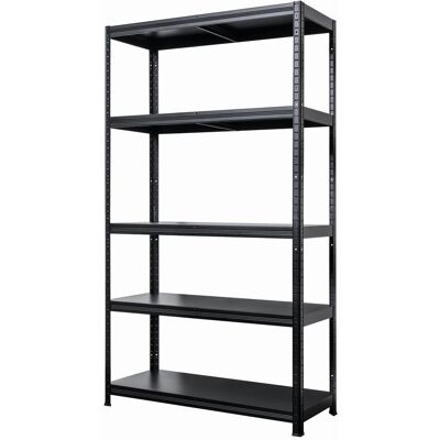 KOVONA SYSTEM Regál KOVONA Drumy 180 × 100 × 40 cm, černý KOVONA SYSTEM Regál KOVONA Drumy 180 × 100 × 40 cm, černý