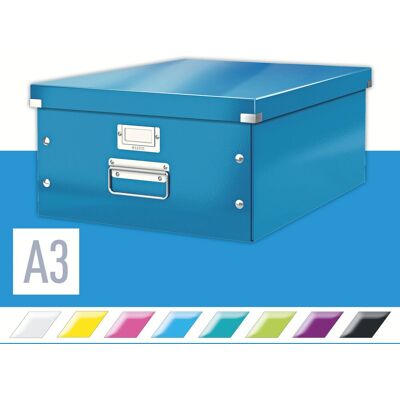 LEITZ WOW Click & Store A3 36.9 x 20 x 48.2 cm, modrá LEITZ WOW Click & Store A3 36.9 x 20 x 48.2 cm, modrá