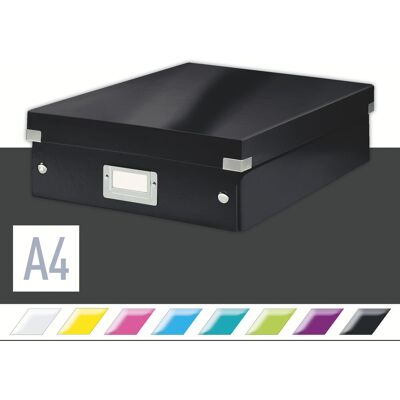LEITZ WOW Click & Store A4 28.1 x 10 x 37 cm, černá LEITZ WOW Click & Store A4 28.1 x 10 x 37 cm, černá