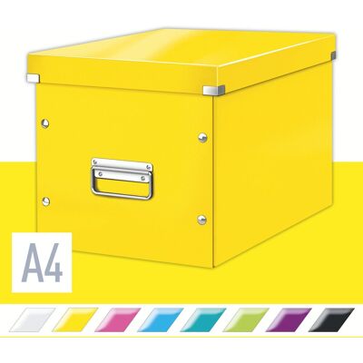 LEITZ WOW Click & Store A4 32 x 31 x 36 cm, žlutá LEITZ WOW Click & Store A4 32 x 31 x 36 cm, žlutá