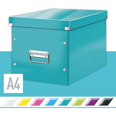 LEITZ WOW Click & Store A4 32 x 31 x 36 cm, ledově modrá LEITZ WOW Click & Store A4 32 x 31 x 36 cm, ledově modrá