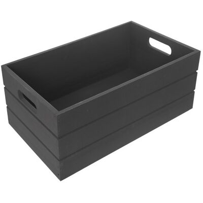 Orion Bedýnka 31 × 21 × 13 cm antracitová, dřevo Orion Bedýnka 31 × 21 × 13 cm antracitová, dřevo
